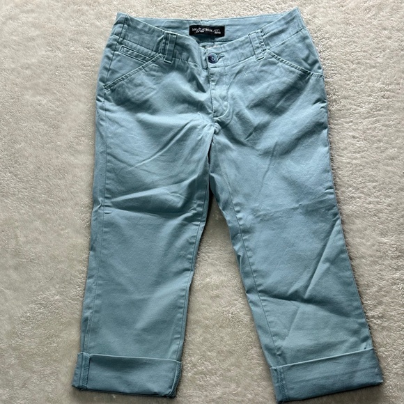 Lee Platinum Label Capri Sz 2 Petite Blue Sage - Picture 1 of 9